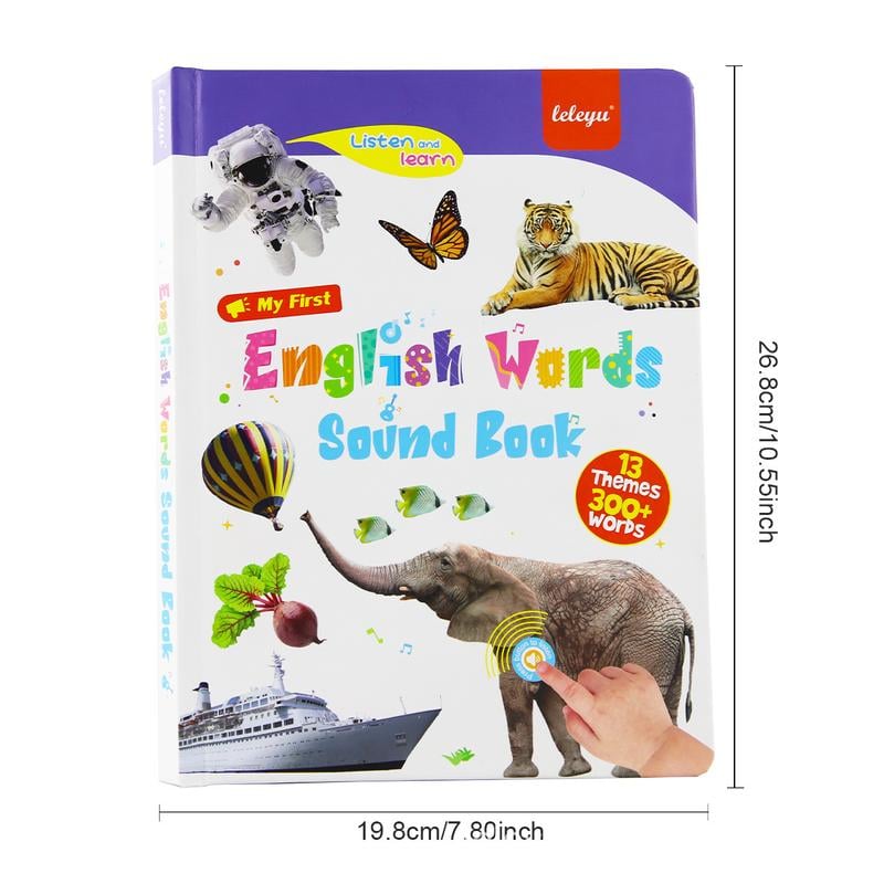 My First English Sound Toy – 470+ Words, 21 Themes, Fun Word Game & Bilingual Toys, Juguete Educativo for Educational Language, School Education & Perfect Educational Gift