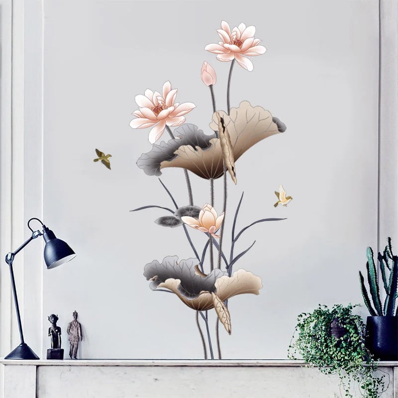 ❤🔥Flower wall sticker wallpaper🕰