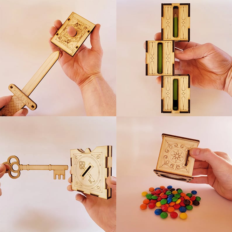 Handcrafted Wooden - DIY Magic Set