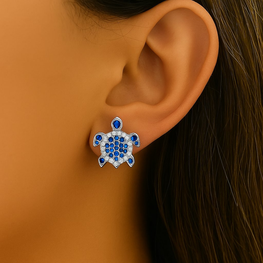 🔥Last Day 49% OFF -💍Cute Crystal Turtle Earrings🐢