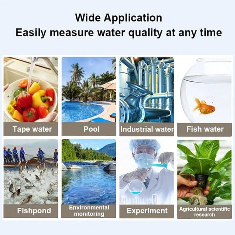 💧 2025 All-New 4-in-1 Digital Water Tester