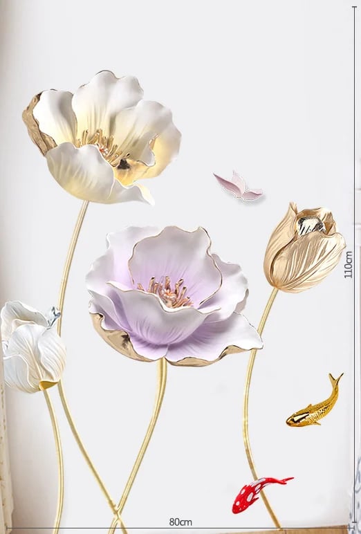 ❤🔥Flower wall sticker wallpaper🕰
