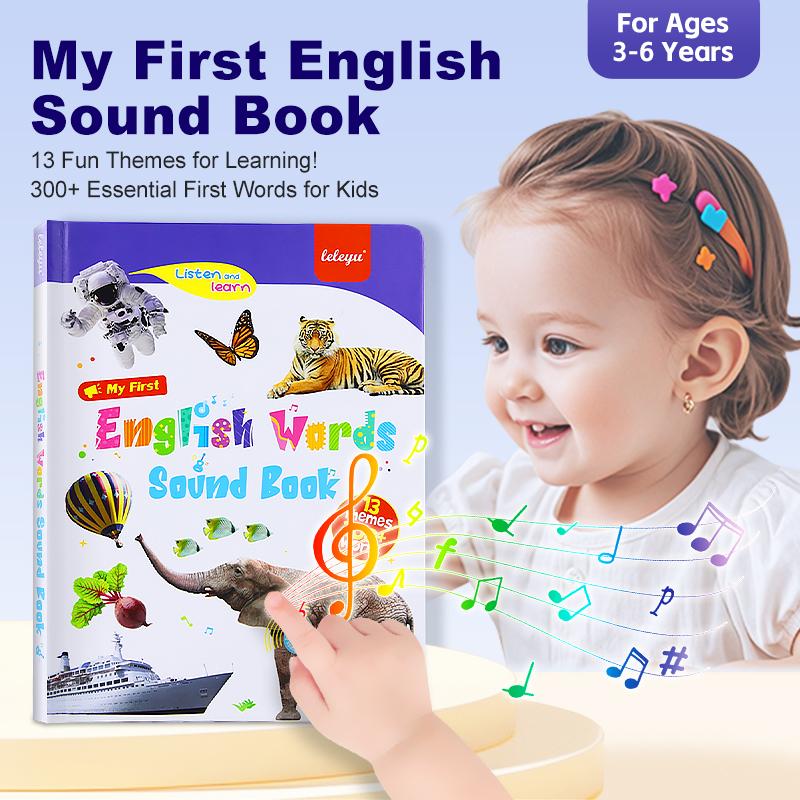 My First English Sound Toy – 470+ Words, 21 Themes, Fun Word Game & Bilingual Toys, Juguete Educativo for Educational Language, School Education & Perfect Educational Gift