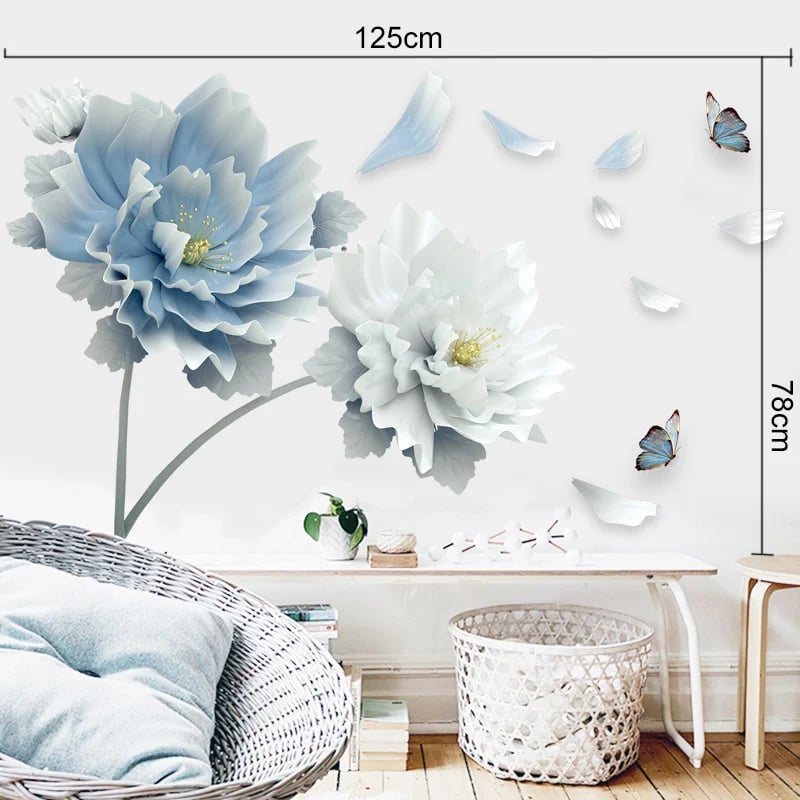 ❤🔥Flower wall sticker wallpaper🕰