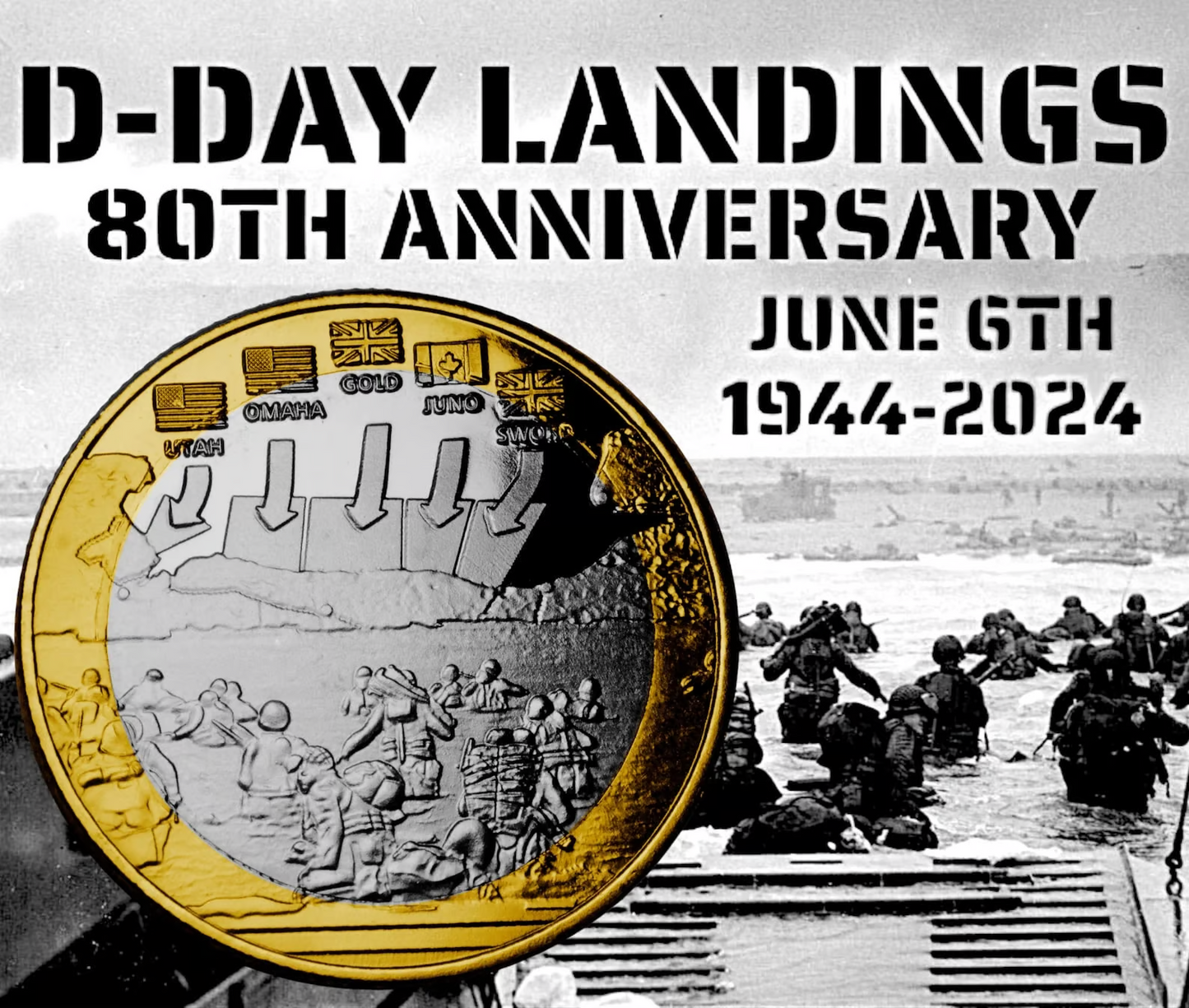 Limited Edition - D-DAY LANDINGS 80th Anniversary Silver