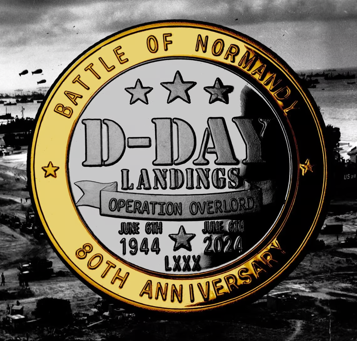 Limited Edition - D-DAY LANDINGS 80th Anniversary Silver