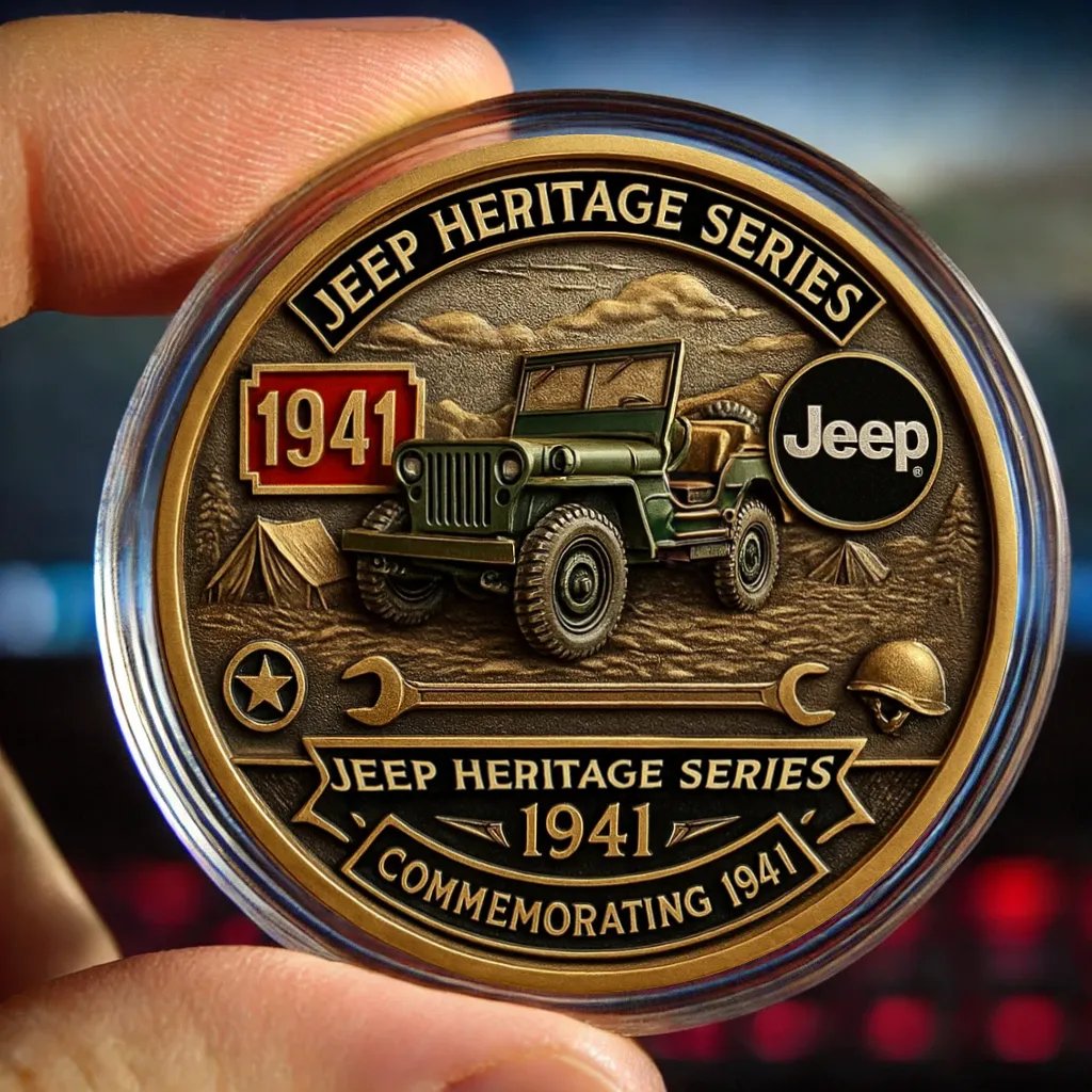 š„Limited Editionš1941 Jeep Commemorative Coin
