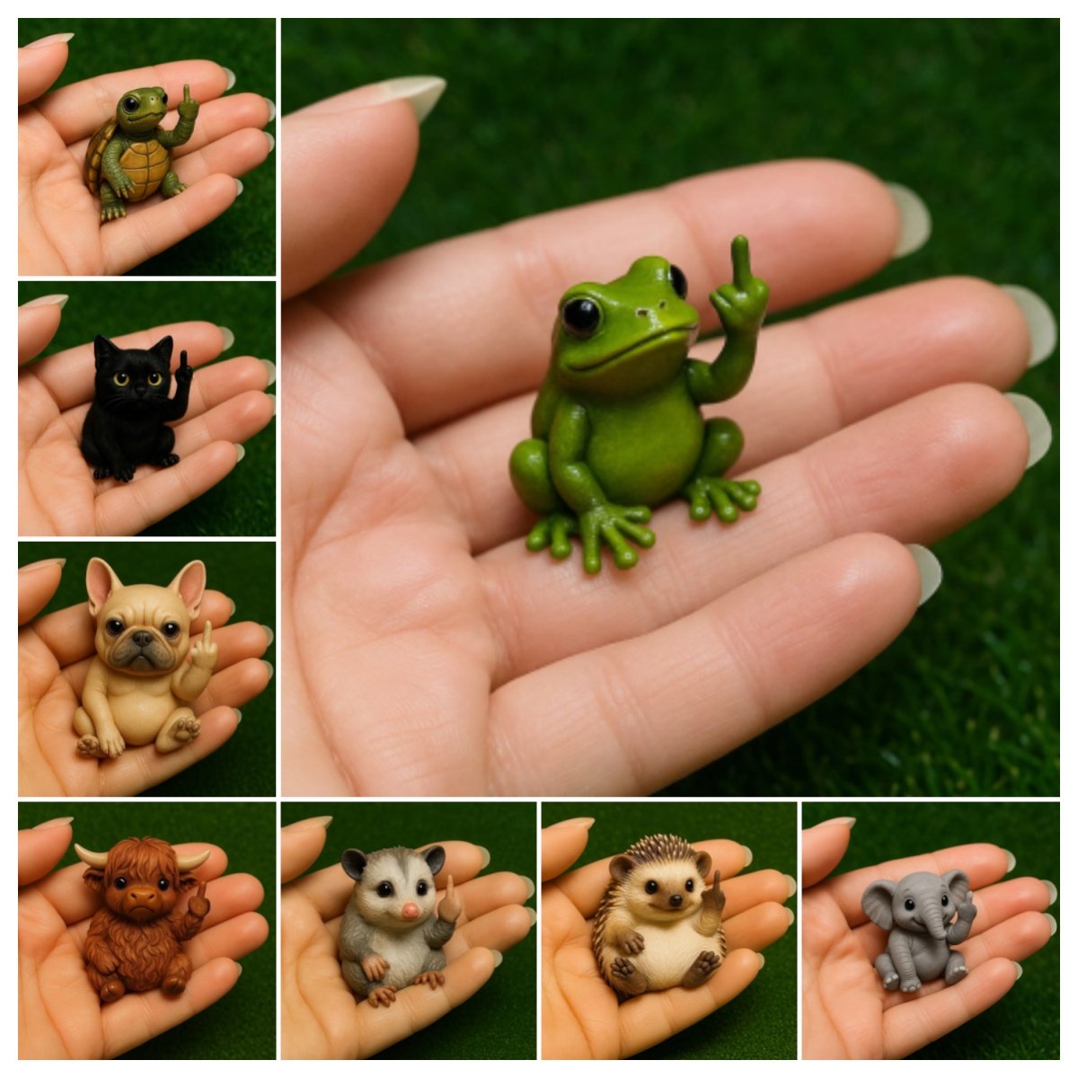 Funny Animals Statue Partner
