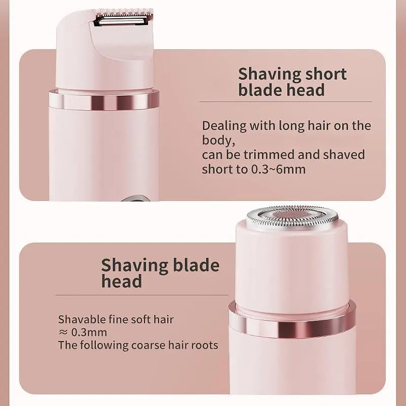 2 in 1 Electric Shaver for Women, 1 Box Rechargeable Electric Shaver & Accessories, Wet and Dry Use Body Trimmer for Home & Travel, Halloween, Christmas
