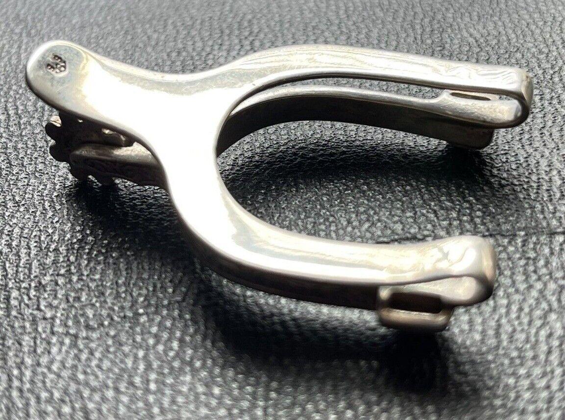 Vintage Western Spurs Sterling Silver Money Clip