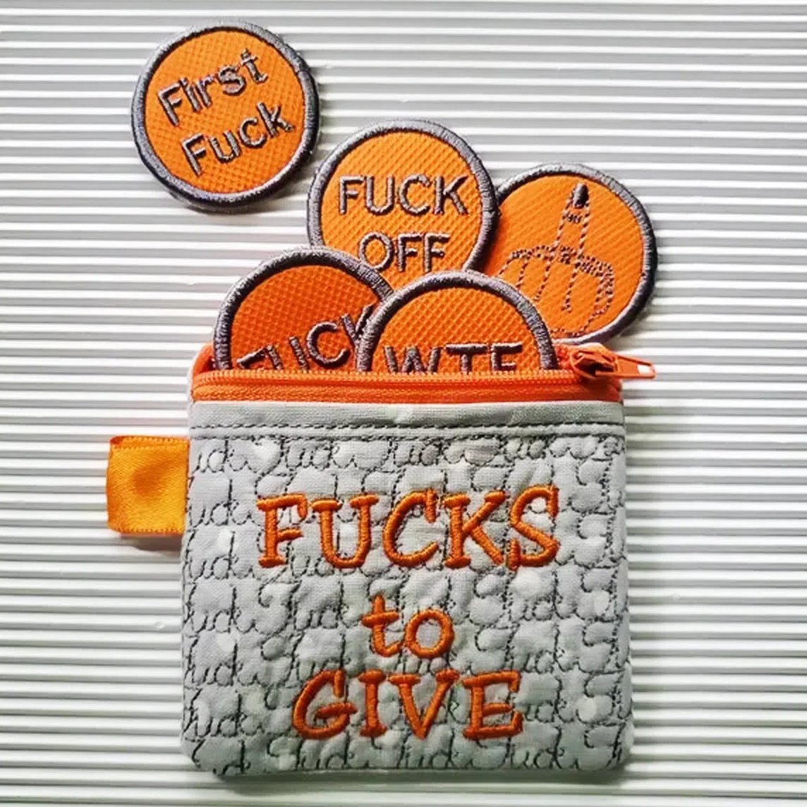 🔥Hot Sale 49% OFF🔥Handmade Big Bag of F*cks to Give Zipper Pouch