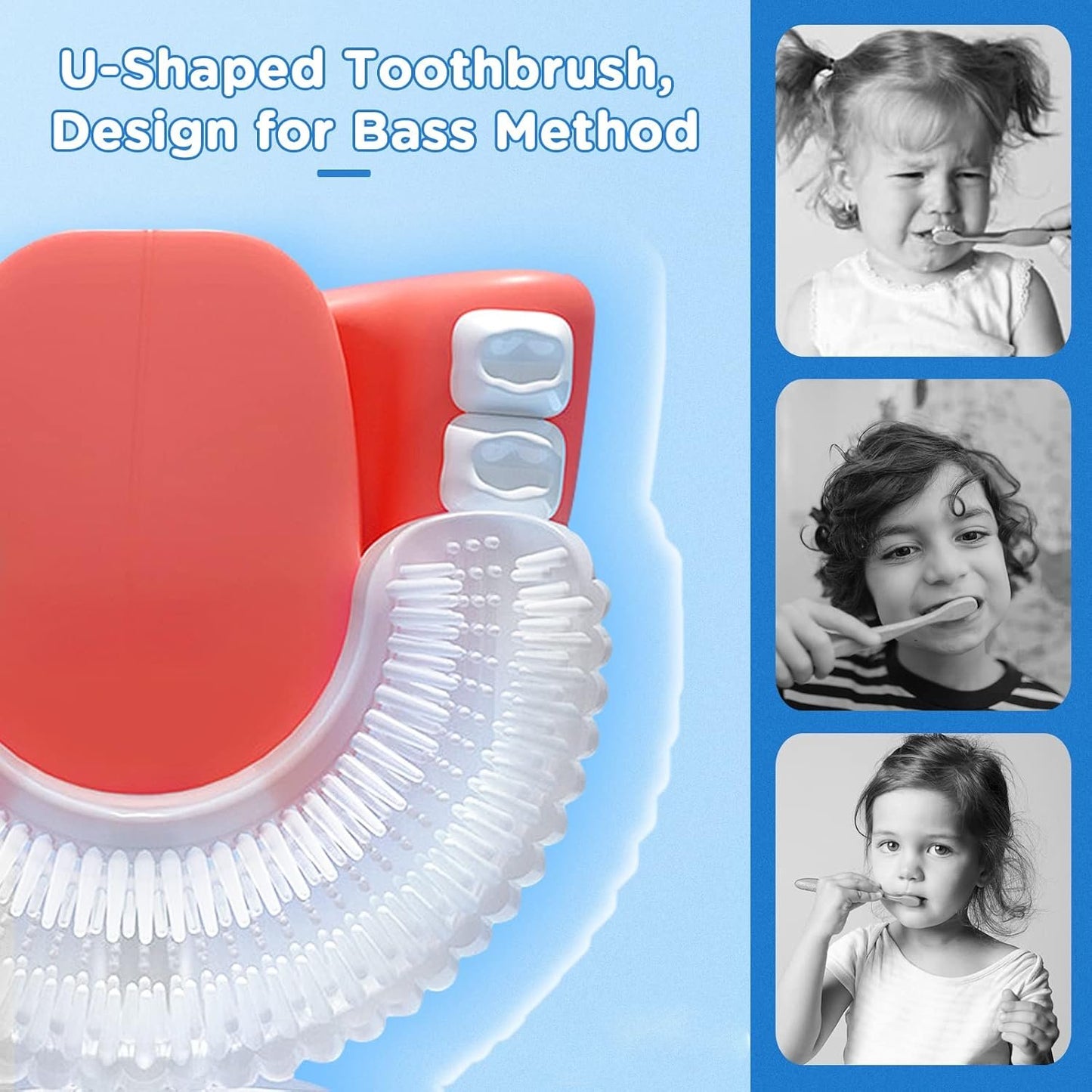🔥Hot Sale 49% OFF-Kids U Shaped Electric Toothbrush