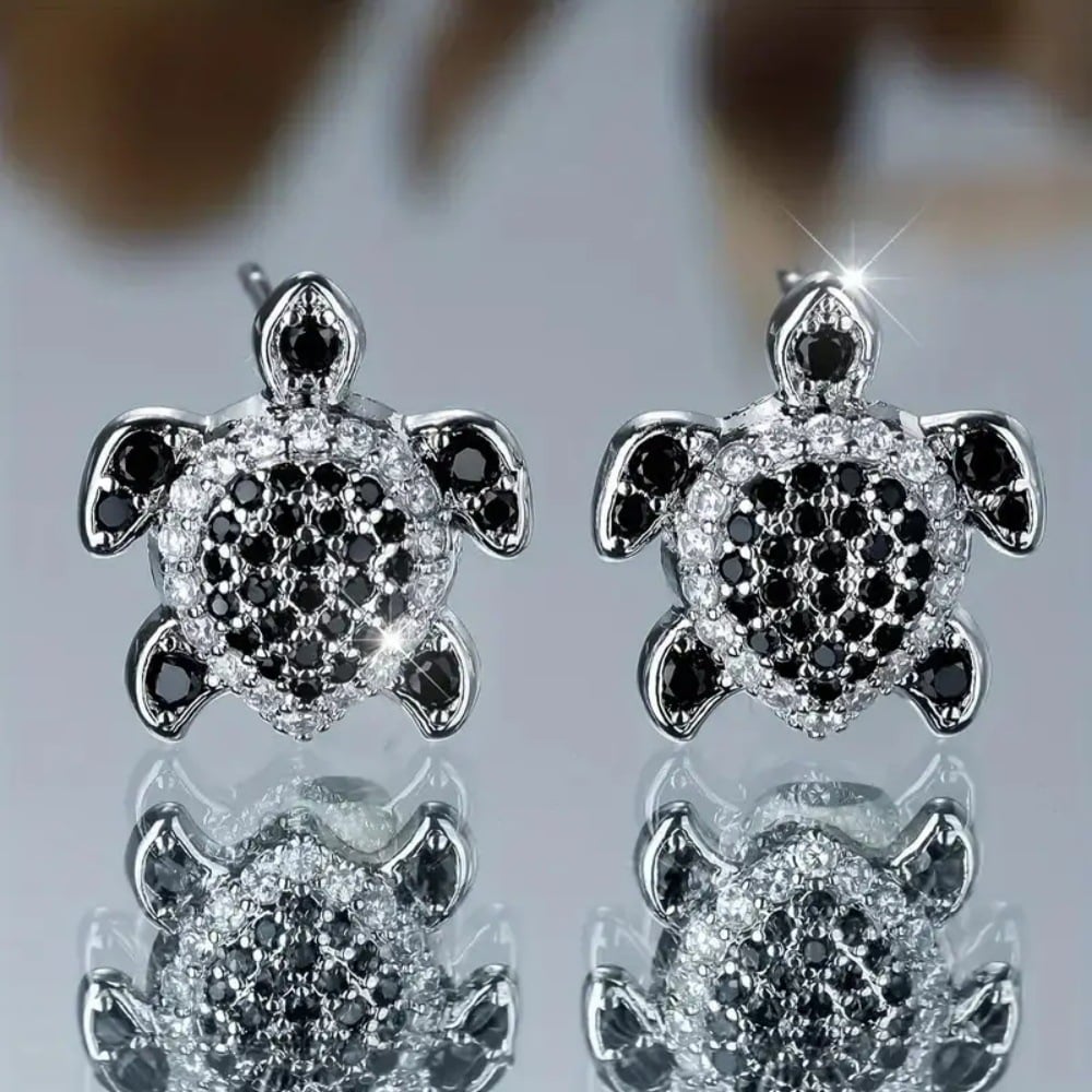 🔥Last Day 49% OFF -💍Cute Crystal Turtle Earrings🐢