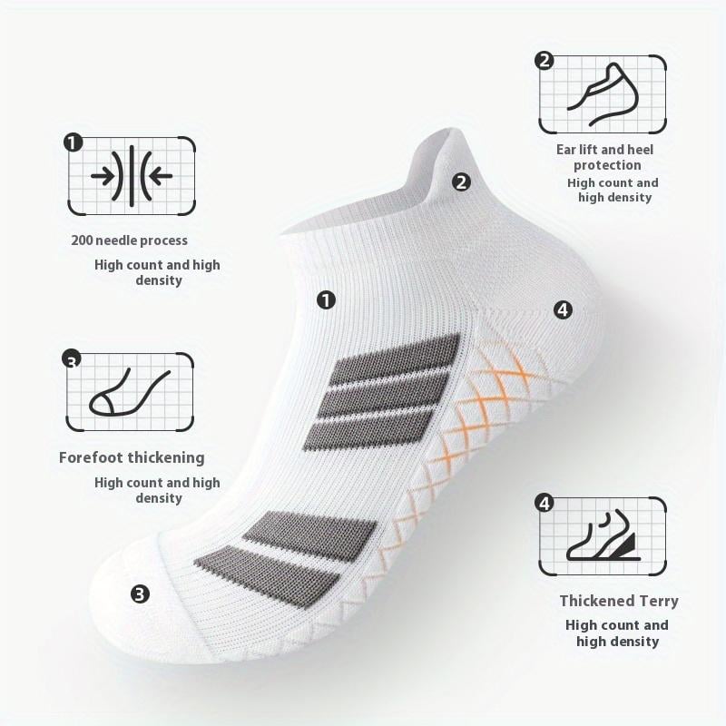 10-Pack Unisex Low-Cut No-Show Sports Socks