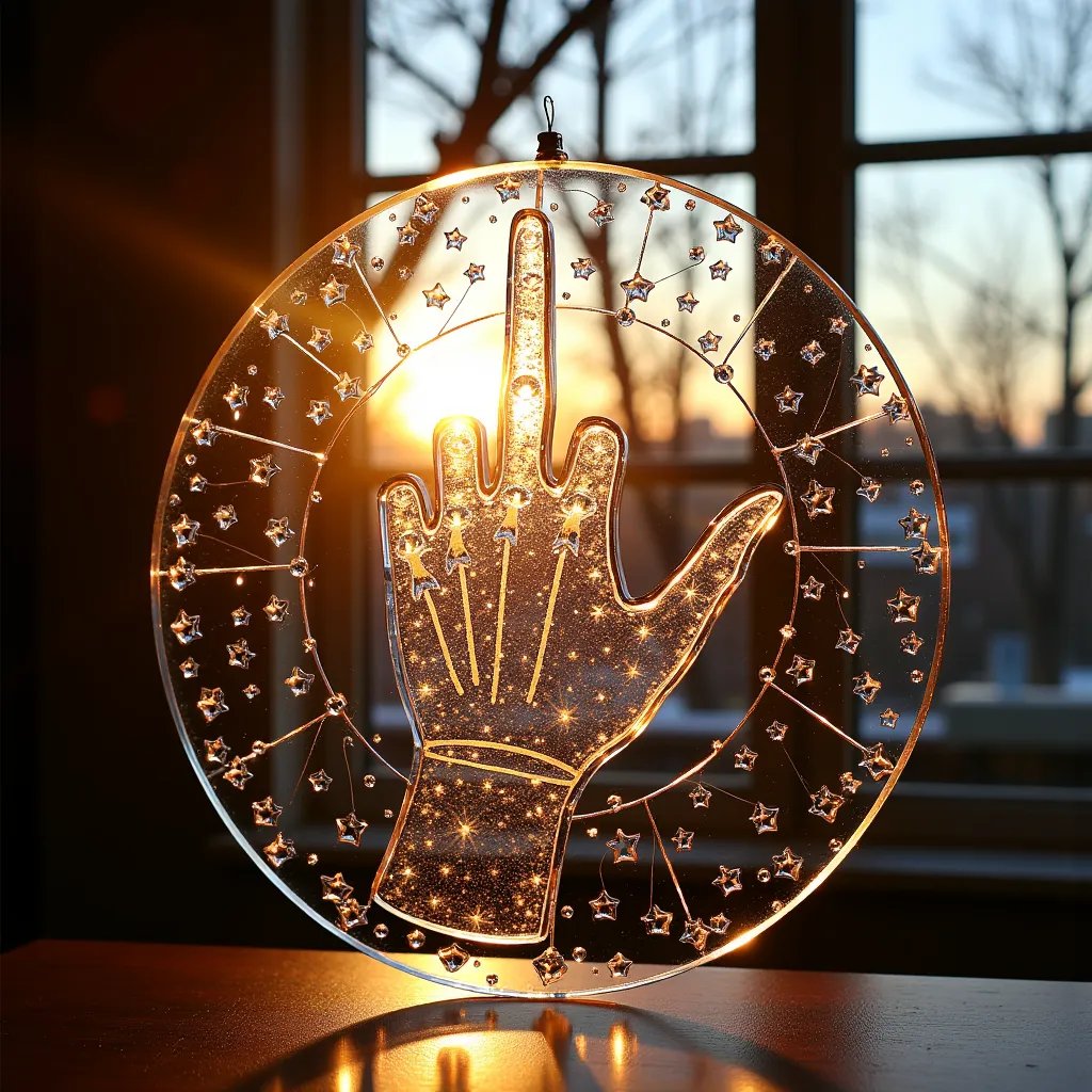 🖕Middle Finger Suncatcher