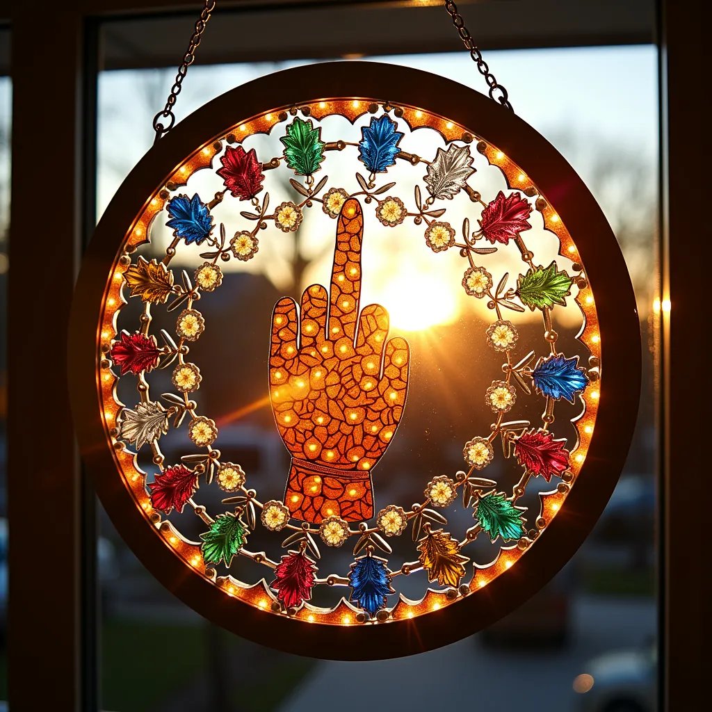🖕Middle Finger Suncatcher