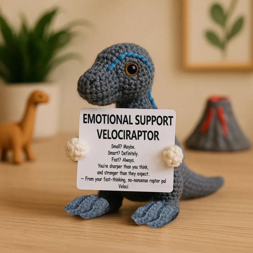 EMOTIONAL SUPPORT CROCHET T. REX DOLLS
