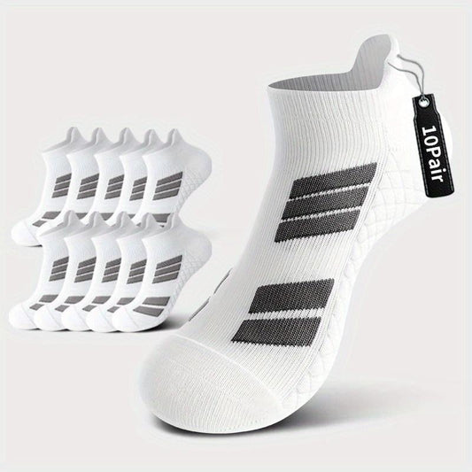 10-Pack Unisex Low-Cut No-Show Sports Socks