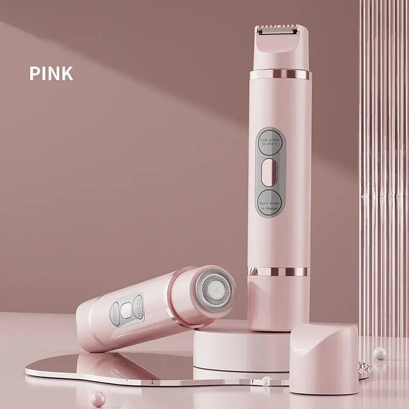 2 in 1 Electric Shaver for Women, 1 Box Rechargeable Electric Shaver & Accessories, Wet and Dry Use Body Trimmer for Home & Travel, Halloween, Christmas