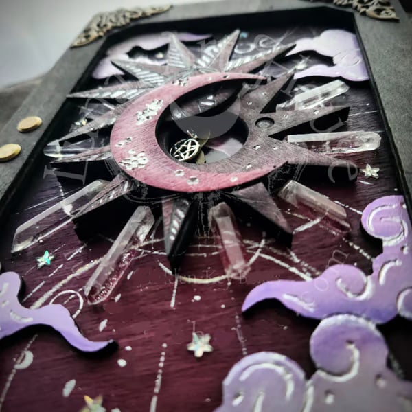 🔥🔥Handcrafted Moon Magic Diary: The Wizard's Hidden Key Grimmore