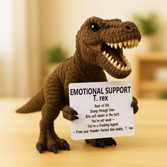 EMOTIONAL SUPPORT CROCHET T. REX DOLLS